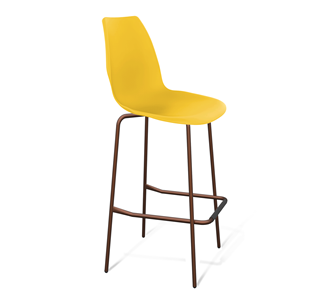 Барный стул Sheffilton SHT-ST29/S29 (желтый ral 1021/медный металлик) в Вологде