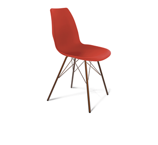 Обеденный стул SHT-ST29/S37 (красный ral 3020/медный металлик) в Вологде