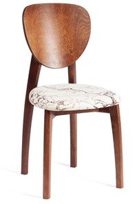 Обеденный стул Diamante, мягкое сидение бук, 42х42х85, коричневый/ткань Крекс Айвори арт.20081 в Вологде
