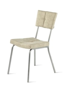 Обеденный стул Лион 1, Allure ivory/Металлик в Вологде