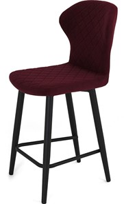 Обеденный стул Марио полубарный (Бордо Т175/ноги черные) в Вологде