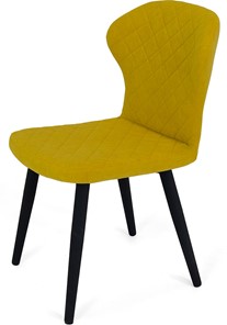 Обеденный стул Марио (Желтый Т182/ноги черные) в Вологде