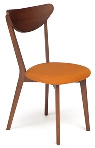 Обеденный стул MAXI (Макси), бук/ткань 86x48,5x54,5 Оранжевый/коричневый (2 шт) арт.10467 в Вологде