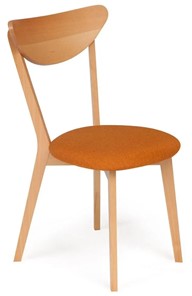 Обеденный стул MAXI (Макси), бук/ткань 86x48,5x54,5 Оранжевый/натуральный бук арт.19592 в Вологде