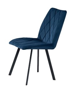 Обеденный стул Омега на ножках 30х15, Велюр CATALANA 16 (синий) / Черный муар матовый в Вологде