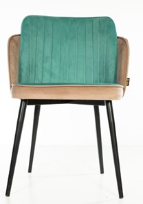 Обеденный стул MSK Пенелопа коричневый/зеленый в Вологде