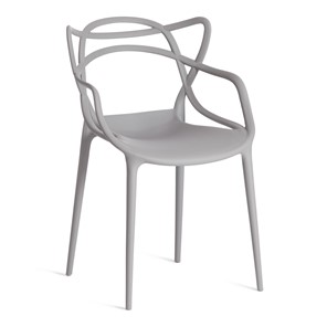 Стул кухонный Cat Chair (mod.028) пластик, 54,5*56*84 серый, арт.13276 в Вологде