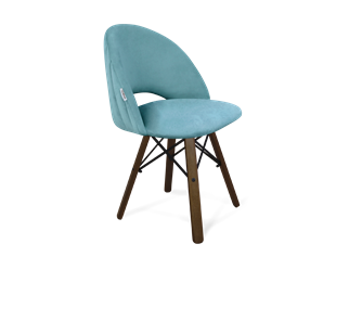 Обеденный стул SHT-ST34-1 / SHT-S70 (голубая пастель/темный орех/черный муар) в Вологде