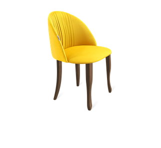 Обеденный стул SHT-ST35-1 / SHT-S122 (имперский жёлтый/темный орех/черный муар) в Вологде