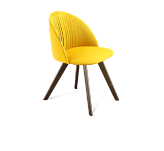 Обеденный стул SHT-ST35-1 / SHT-S39 (имперский жёлтый/темный орех) в Вологде