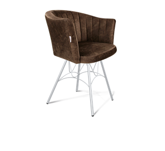 Обеденный стул SHT-ST42-1 / SHT-S100 (кофейный трюфель/хром лак) в Вологде