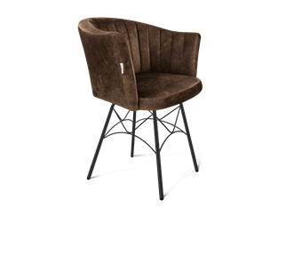 Обеденный стул SHT-ST42-1 / SHT-S107 (кофейный трюфель/черный муар) в Вологде