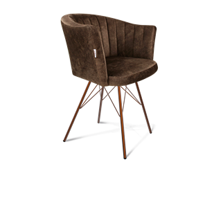 Обеденный стул SHT-ST42-1 / SHT-S37 (кофейный трюфель/медный металлик) в Вологде