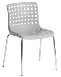 Обеденный стул SKALBERG (mod. C-084-A) 46х56х79 Grey (серый) / Chrome (хром) арт.19259 в Вологде