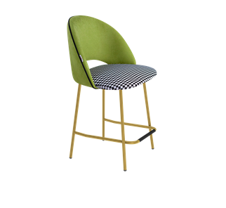 Полубарный стул SHT-ST34-3 / SHT-S29P-1 (оливковый/гусиная лапка/золото) в Вологде