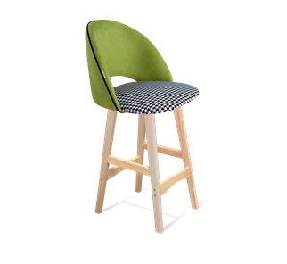 Полубарный стул SHT-ST34-3 / SHT-S65-1 (оливковый/гусиная лапка/прозрачный лак) в Вологде