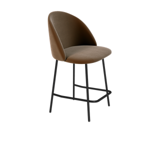 Полубарный стул SHT-ST35 / SHT-S29P-1 (кофейный ликер/черный муар) в Вологде