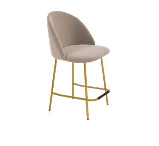 Полубарный стул SHT-ST35 / SHT-S29P-1 (латте/золото) в Вологде