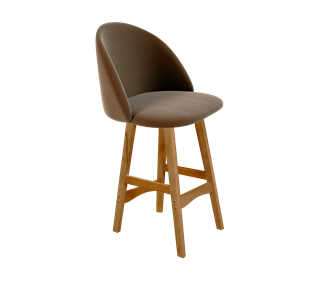 Полубарный стул SHT-ST35 / SHT-S65-1 (кофейный ликер/светлый орех) в Вологде