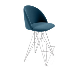 Полубарный стул SHT-ST35 / SHT-S66-1 (тихий океан/хром лак) в Вологде