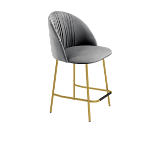 Полубарный стул SHT-ST35-1 / SHT-S29P-1 (угольно-серый/золото) в Вологде