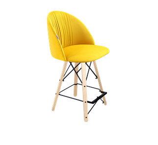 Полубарный стул SHT-ST35-1 / SHT-S80-1 (имперский жёлтый/прозрачный лак/черный) в Вологде