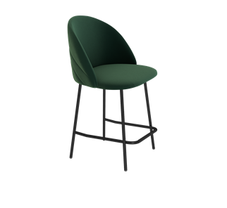 Полубарный стул SHT-ST35-2 / SHT-S29P-1 (лиственно-зеленый/черный муар) в Вологде