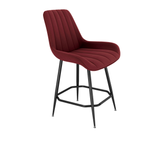 Полубарный стул SHT-ST37 / SHT-S148-1 (рубиновое вино/черный муар) в Вологде