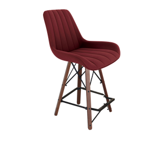 Полубарный стул SHT-ST37 / SHT-S80-1 (рубиновое вино/темный орех/черный) в Вологде