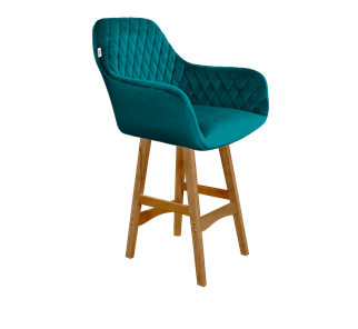 Полубарный стул SHT-ST38 / SHT-S65-1 (альпийский бирюзовый/светлый орех) в Вологде