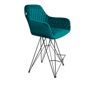 Полубарный стул SHT-ST38 / SHT-S66-1 (альпийский бирюзовый/черный муар) в Вологде