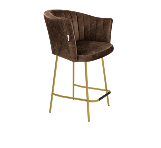 Полубарный стул SHT-ST42-1 / SHT-S29P-1 (кофейный трюфель/золото) в Вологде