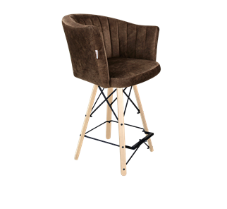 Полубарный стул SHT-ST42-1 / SHT-S80-1 (кофейный трюфель/прозрачный лак/черный) в Вологде