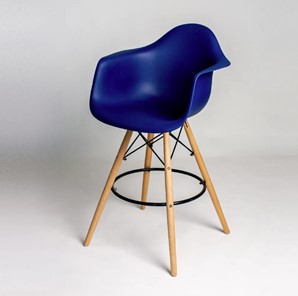 Барный стул derstuhl DSL 330 Wood bar (темно-синий) в Вологде