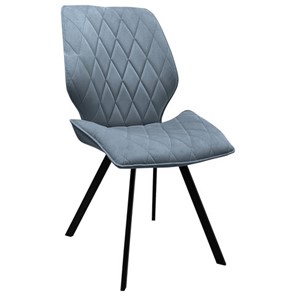 Обеденный стул BRABIX "Rombo CF-077", велюр серый, каркас металлический усиленный черный, 532776 в Вологде
