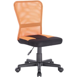 Компьютерное кресло Brabix Smart MG-313 (без подлокотников, комбинированное, черное/оранжевое) 531844 в Вологде
