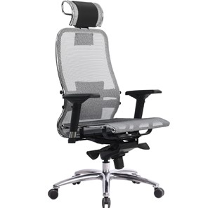 Кресло офисное Метта Samurai S-3.04, серый в Вологде