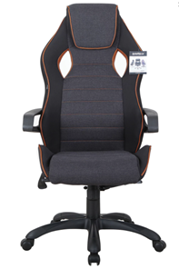 Кресло Brabix Techno Pro GM-003 (ткань, черное/серое, вставки оранжевые) в Вологде