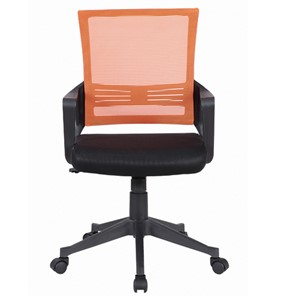 Кресло офисное Brabix Balance MG-320 (с подлокотниками, комбинированное черное/оранжевое) в Вологде