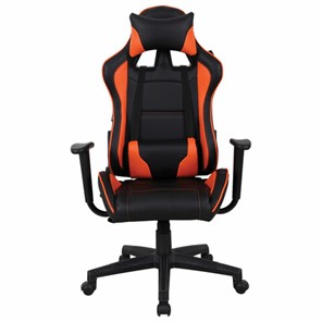 Офисное кресло Brabix GT Racer GM-100 (две подушки, экокожа, черное/оранжевое) 531925 в Вологде
