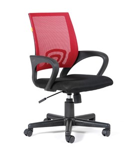 Офисное кресло CHAIRMAN 696 black Сетчатый акрил DW69 красный в Вологде