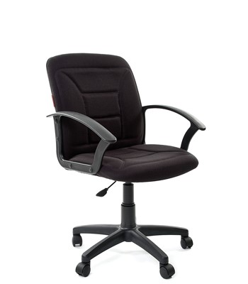 Кресло компьютерное CHAIRMAN 627 ткань, цвет черный в Вологде - изображение