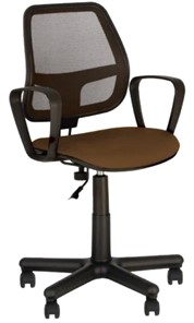 Кресло компьютерное ALFA GTP (PM60) CAGLIARI черный,коричневый в Вологде
