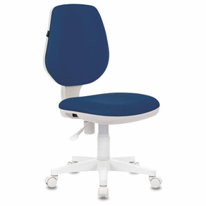 Офисное кресло Brabix Fancy MG-201W (без подлокотников, пластик белый, синие) 532413 в Вологде