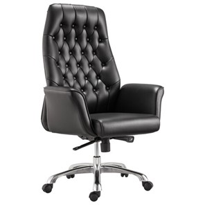 Кресло офисное BRABIX PREMIUM "Legacy EX-750", синхромеханизм, алюминий, экокожа, черное, 532492 в Вологде