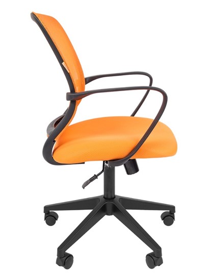 Офисное кресло CHAIRMAN 698 black TW, ткань, цвет оранжевый в Вологде - изображение 2
