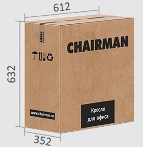 Офисное кресло CHAIRMAN 698 black TW, ткань, цвет оранжевый в Вологде - предосмотр 5