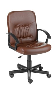 Офисное кресло Чат кожзам коричневый в Вологде