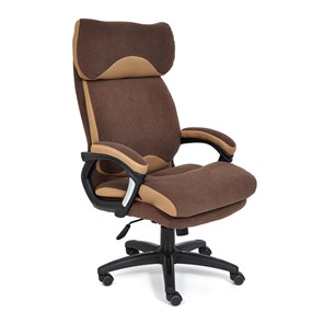 Офисное кресло DUKE флок/ткань, коричневый/бронза, 6/TW-21 арт.14043 в Вологде
