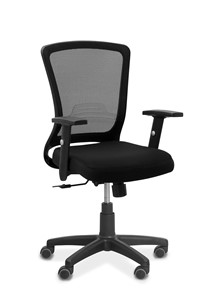 Офисное кресло для сотрудника Фьюжн, сетка/ткань TW / черная/черная в Вологде